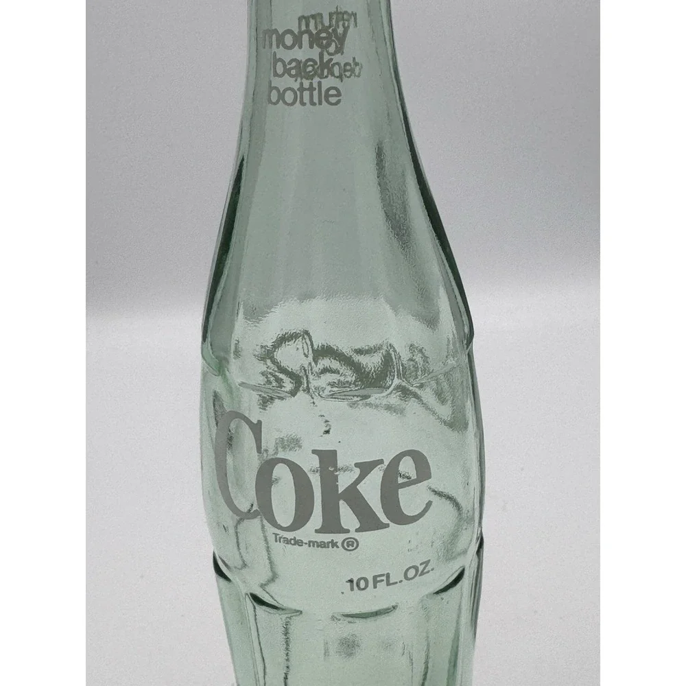 Vintage Coca-Cola 10 oz Green Glass Bottle Hobbleskirt Coke Dep.